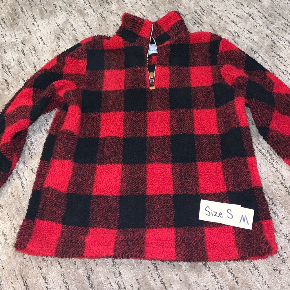 Buffalo plaid pullover